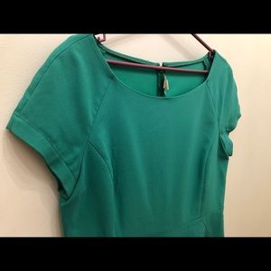 J Crew Green Short Sleeve Dress